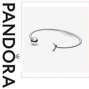Pandora Moments Moon & Stars Open Bangle